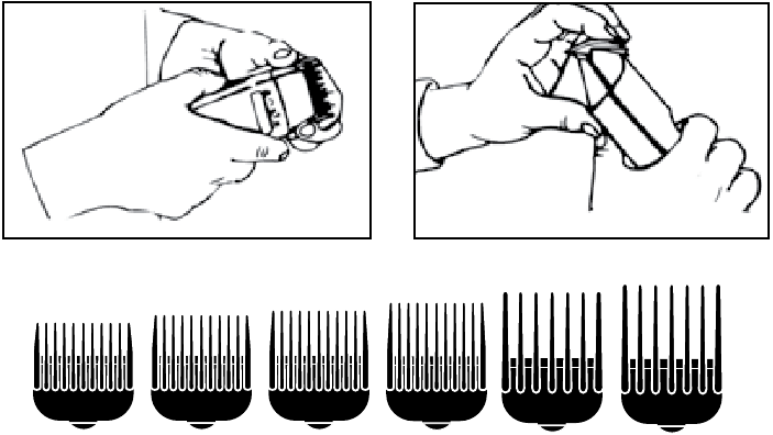 ATAȘAREA PIEPTENILOR MAȘINII DE TUNS