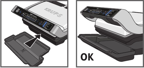 Ajuste del aparato - Colocaci&oacute;n de la bandeja de goteo