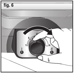 Pruunistusnupp k&uuml;psetusasendis