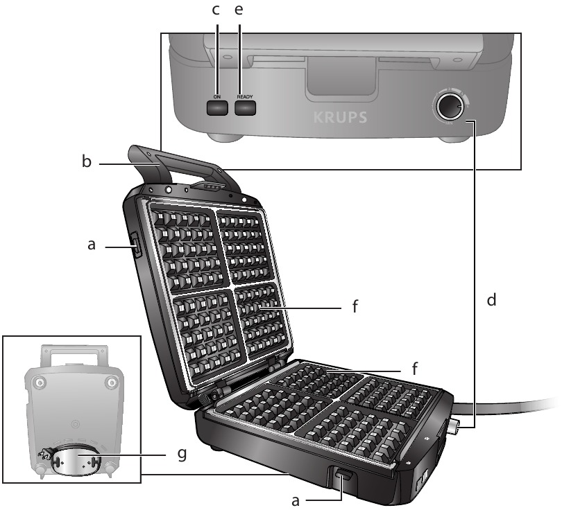 KRUPS GQ502 - Belgian Waffle Maker Manual | ManualsLib