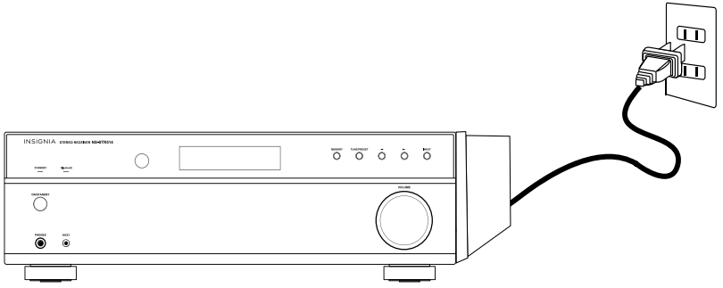 Connexion de l'alimentation