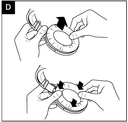 Austauschen der Ohrpolster