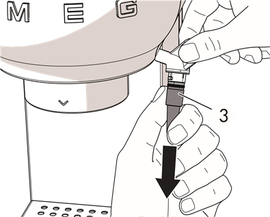 Kusafisha kichochezi cha cappuccino - Hatua ya 2