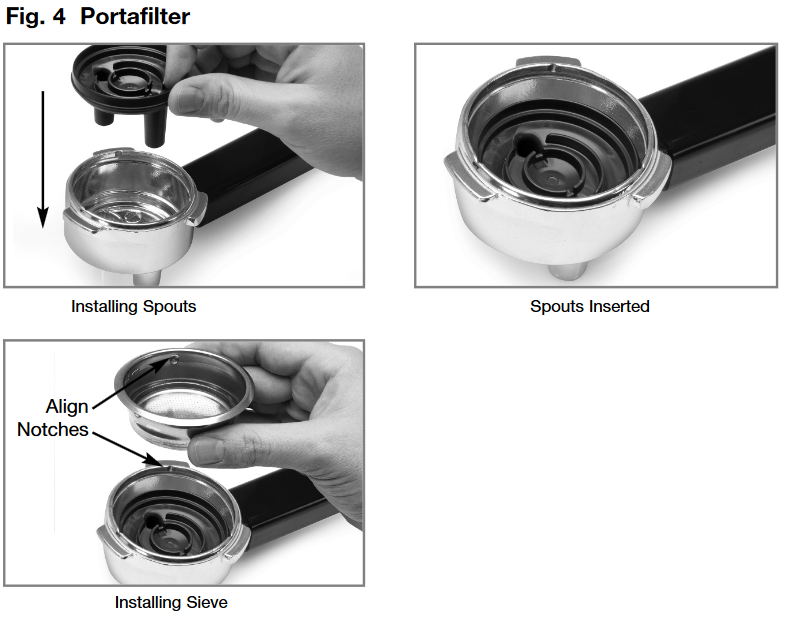 Filling and Inserting the Portafilter