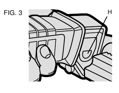 Leva di rilascio del morsetto della lama DW303M e DW304P