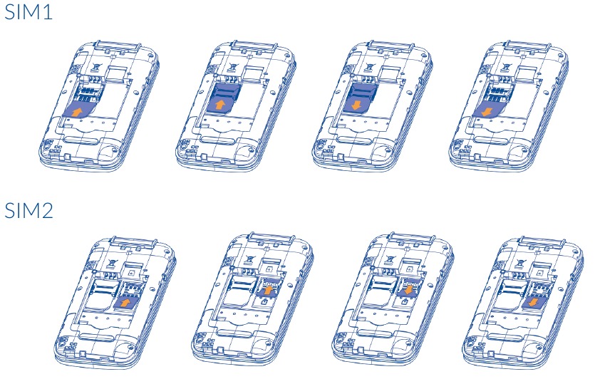 SIM kortelės įdėjimas ir i&scaron;ėmimas