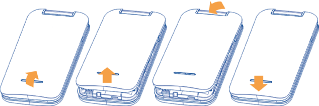 Galinio dangtelio nuėmimas ir įdėjimas