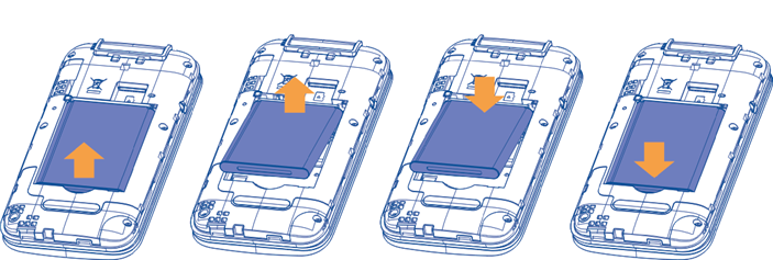 Baterijos i&scaron;ėmimas ir įdėjimas