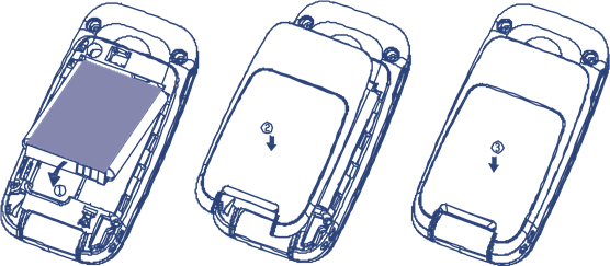 Установите и извлеките аккумулятор