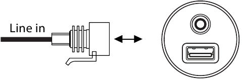 KUUNGANISHA KIFAA CHA NJE CHA SAUTI (SI LAZIMA)