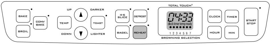 Бутон за претопляне