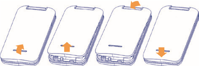 Nuimkite ir įdėkite galinį dangtelį