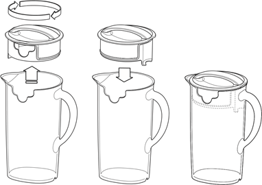 Caraffa per il succo