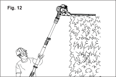 Using the Pole Hedge Trimmer - Step 1