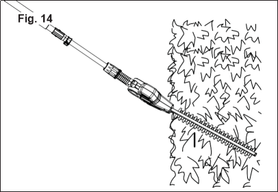 Using the Pole Hedge Trimmer - Step 3