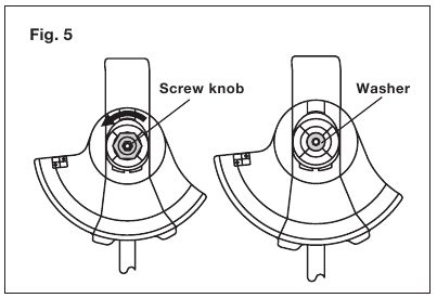 Installation + changement de la lame - &Eacute;tape 1