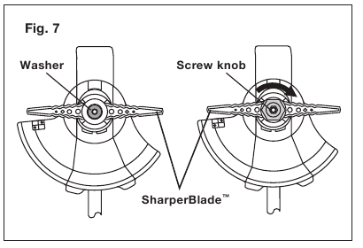 Installation + changement de la lame - &Eacute;tape 3
