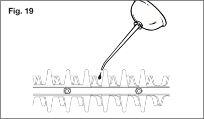 Lubricate the Blades