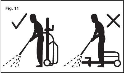 Painevesipesurin k&auml;ytt&ouml; - Vaihe 1