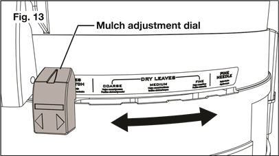 Ajuste del dial de ajuste de mantillo