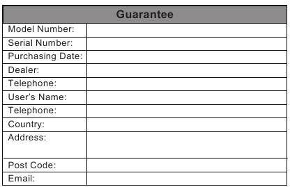 Exclusions de la couverture de la garantie