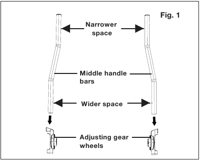 Conexi&oacute;n de las barras del manillar - Paso 1