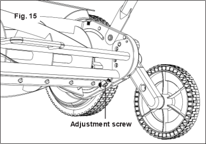 Ajuste de las cuchillas del cortac&eacute;sped