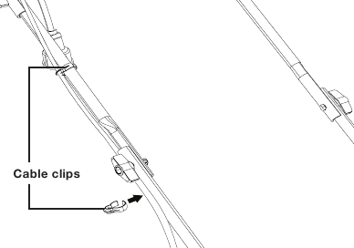 Conexi&oacute;n de las barras del mango - Paso 6 - Fije el cable