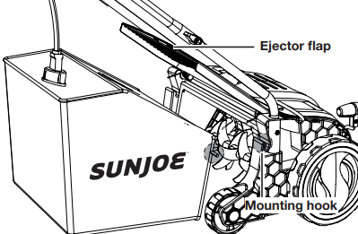 Montaje de la bolsa de recogida de paja