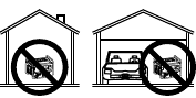 N&atilde;o use dentro de casa ou na garagem, MESMO SE as portas e janelas estiverem abertas.