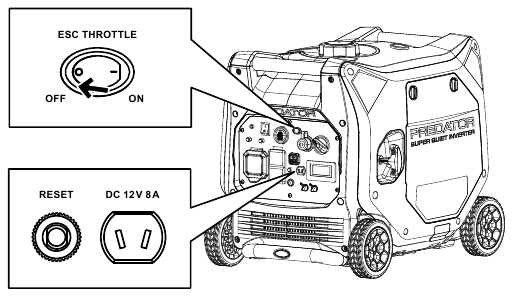 Sa&iacute;da Nominal de 12 V DC