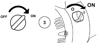 Porniți comutatorul motorului.
