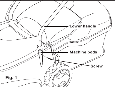 Montage van de handgreep - Stap 1
