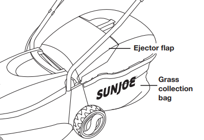 Montaje de la bolsa de recogida de hierba - Paso 4