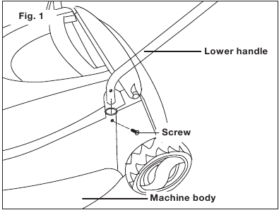 Montaje del mango - Paso 1 - Encaje el mango inferior