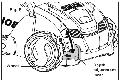 Cutting Depth Adjustment - Step 1