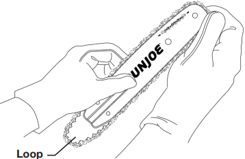 Postavljanje vodilice i lanca - Korak 3