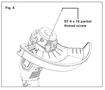 Montaż osłony bezpieczeństwa - Krok 2