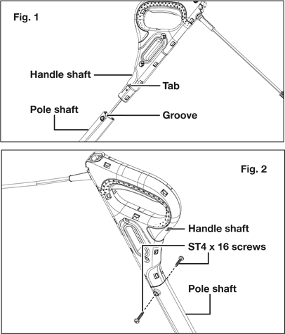 Montaż trzonk&oacute;w - Krok 1