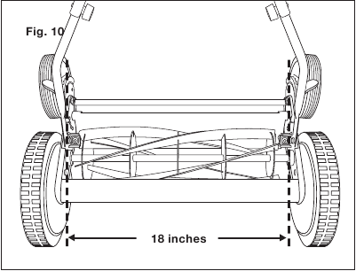 Regulacja ostrzy kosiarki - Krok 2