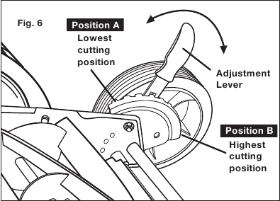 Regulacja wysokości koszenia