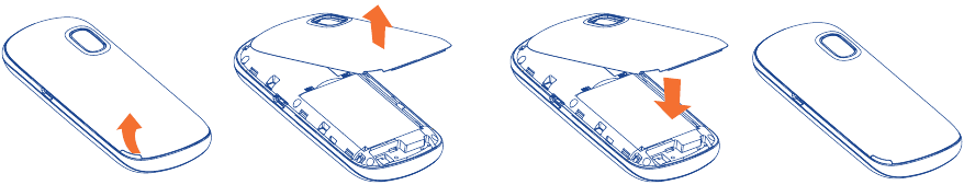 Arka kapağın &ccedil;ıkarılması ve takılması