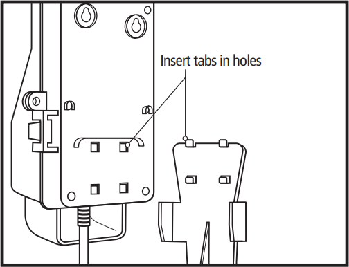 Montage sur piquet - &Eacute;tape 1 - Verrouiller les languettes