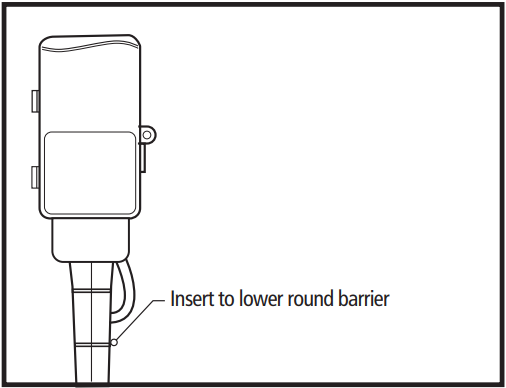 Montage sur piquet - &Eacute;tape 2 - Insertion du piquet