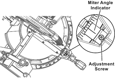 Kalibrieren der Gehrungswinkelanzeige