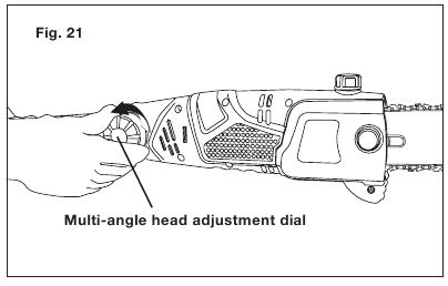 Adjusting the Multi-Angle Head - Step 1