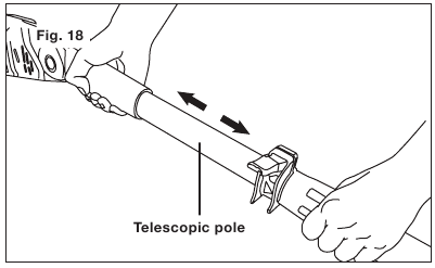 Adjusting the Telescoping Pole - Step 2