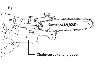 Postavljanje/Zamjena vodilice i lanca - Korak 3