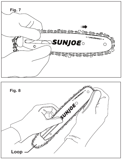 Postavljanje/Zamjena vodilice i lanca - Korak 6
