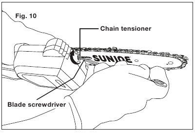 Postavljanje/Zamjena vodilice i lanca - Korak 8